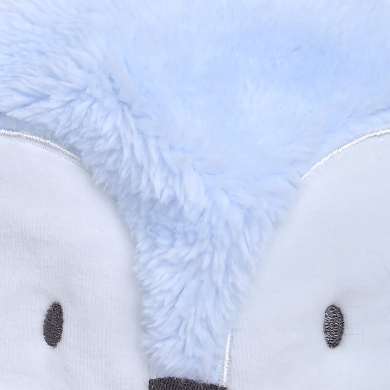 Boys White and Light Blue Solid Cap image number 2